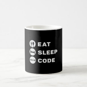 Medical Coder 食べ Sleep Code Coding ICD Programmer コーヒーマグカップ