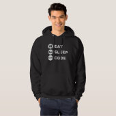Medical Coder 食べ Sleep Code Coding ICD Programmer パーカ (正面フル)