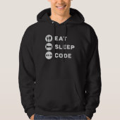 Medical Coder 食べ Sleep Code Coding ICD Programmer パーカ (正面)
