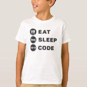 Medical Coder 食べ Sleep Code ICD Coding Programmer Tシャツ (正面)