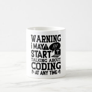 Medical Coder Coderのコー警告ディングが開始される可能性がある コーヒーマグカップ