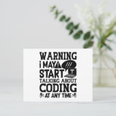 Medical Coder Coderのコー警告ディングが開始される可能性がある ポストカード (スタンド正面)