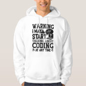 Medical Coder Coding Warning I May Start Talking パーカ (正面)