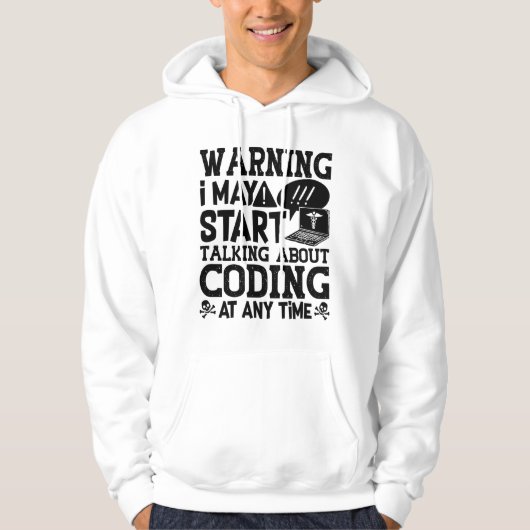 Medical Coder Coding Warning I May Start Talking パーカ (正面)