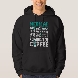 Medical Coder Coffee Assistant ICDコーディング パーカ