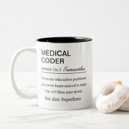 Medical Coder Definition ツートーンマグカップ