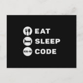Medical Coder Eat Sleep Code Coding ICD Programmer ポストカード (正面)