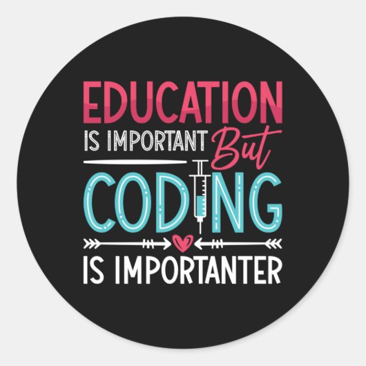 Medical Coder Educationが重要なICDコーディング ラウンドシール (正面)