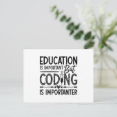 Medical Coder Education Is Important Coding ICD ポストカード (スタンド正面)