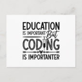 Medical Coder Education Is Important Coding ICD ポストカード (正面)