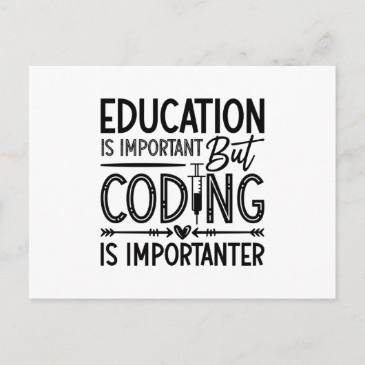 Medical Coder Education Is Important Coding ICD ポストカード (正面)