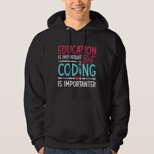 Medical Coder Education Is Important ICD Coding パーカ (正面)