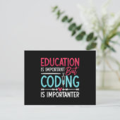 Medical Coder Education Is Important ICD Coding ポストカード (スタンド正面)