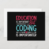 Medical Coder Education Is Important ICD Coding ポストカード (正面/裏面)