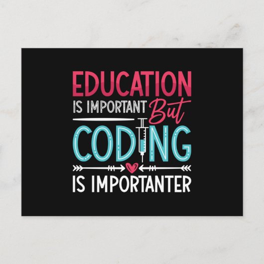Medical Coder Education Is Important ICD Coding ポストカード (正面)