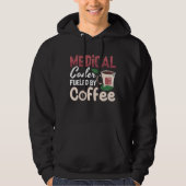 Medical Coder Fueled By Coffee Coding Programmer パーカ (正面)