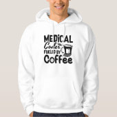 Medical Coder Fueled By Coffee Programmer Coding パーカ (正面)