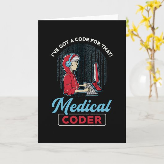 Medical Coder Iは、そのICDコーデ得ィング用のコードを持っています カード (黄色い花)