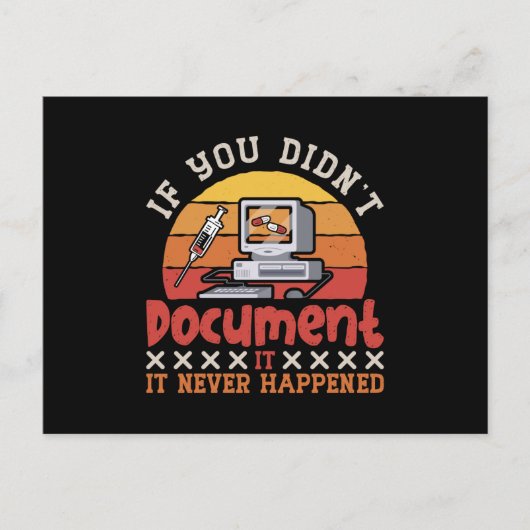 Medical Coder If You Didn't Document ICD Coding ポストカード (正面)
