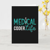 Medical Coder Life Assistant ICDコーディングプログラマ カード (黄色い花)