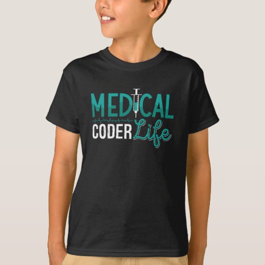 Medical Coder Life Assistant ICDコーディング・プログラマ Tシャツ (正面)