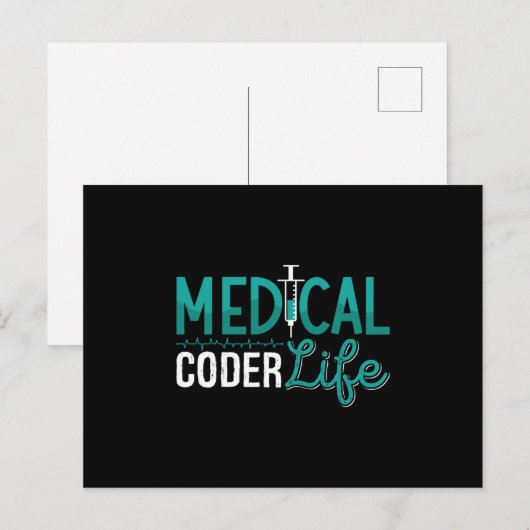 Medical Coder Life Assistant ICD Coding Programmer ポストカード (正面/裏面)