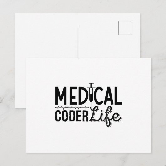 Medical Coder Life Assistant ICD Programmer Coding ポストカード (正面/裏面)