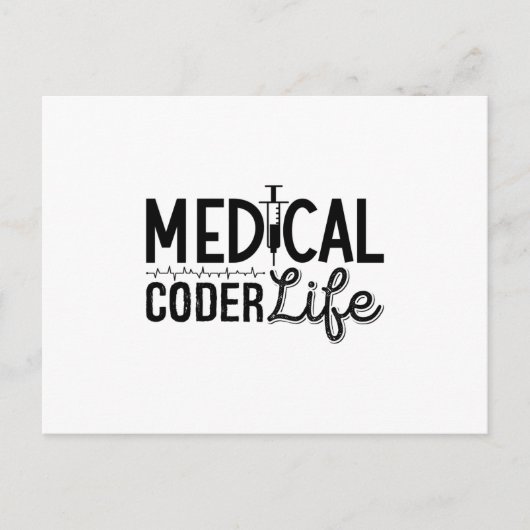 Medical Coder Life Assistant ICD Programmer Coding ポストカード (正面)
