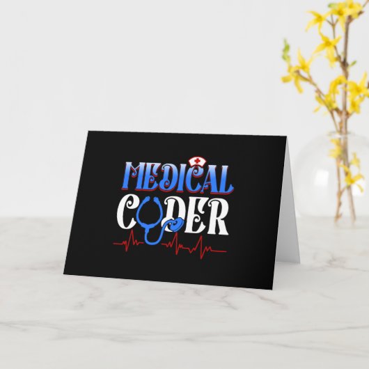 Medical Coder Medicare Coding Medical カード (黄色い花)