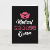 Medical Coder Queen Coding ICD Programmer Coder カード (正面)