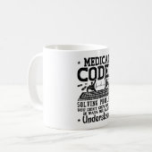 Medical Coder Solving Problems Coding Assistant コーヒーマグカップ (正面左)