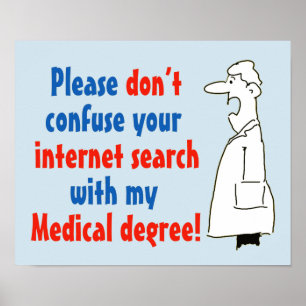 Medical Degree Not Internet博士の調査 ポスター