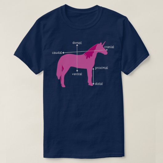 Medical Dimensions Explained On A Unicorn Tシャツ (デザイン正面)