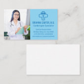 Medical Doctorとクリップボード | 病院労働者 名刺 (正面/裏面)