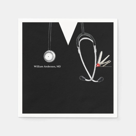 Medical Doctor スタンダードカクテルナプキン (正面)