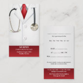 Medical Doctor Business Card(アポイントメント付) 予約カード (正面/裏面)