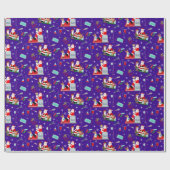 Medical Doctor Christmas with Santa ラッピングペーパー (フラット)