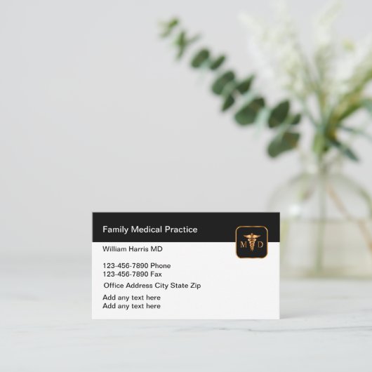 Medical Doctor Family Practice名刺 名刺 (スタンド正面)