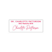 Medical Doctor Healthプロフェッショナルの署名名 セルフインキングスタンプ (デザイン)