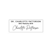 Medical Doctor Healthプロフェッショナルの署名名 セルフインキングスタンプ (デザイン)