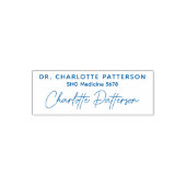 Medical Doctor Healthプロフェッショナルの署名名 セルフインキングスタンプ (デザイン)