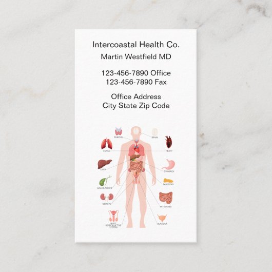 Medical Doctor Health Care Provider 名刺 (正面)