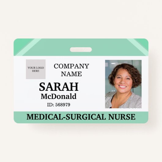 Medical Doctor Nursing Aged Care Security Photo ID バッジ (正面)