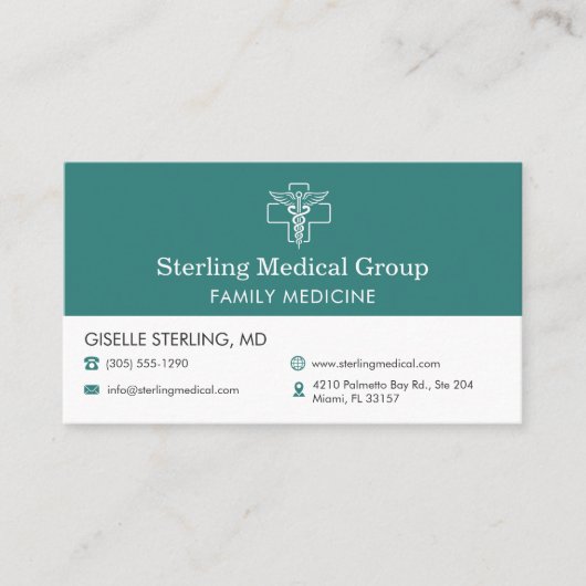 Medical Doctor Office Appointment  名刺 (正面)