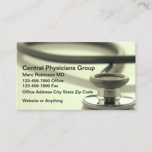 Medical Doctor Office Business Cards 名刺 (正面)