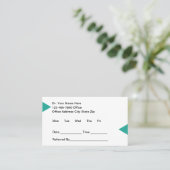 Medical Doctor Office Modern Appointment Cards 予約カード (スタンド正面)