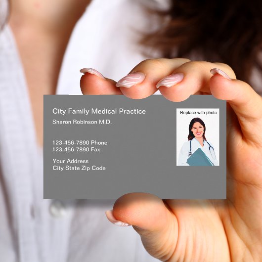 Medical Doctor Office Photo Business Card 名刺