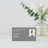 Medical Doctor Office Photo Business Card 名刺 (スタンド正面)