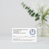 Medical Doctor Simple Appointment Cards 予約カード (スタンド正面)