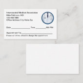 Medical Doctor Simple Appointment Cards 予約カード (正面/裏面)